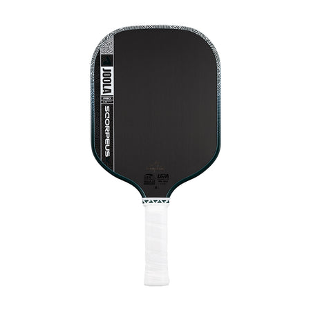 White background, product image of the JOOLA Scorpeus Pro V 16mm pickleball paddle.