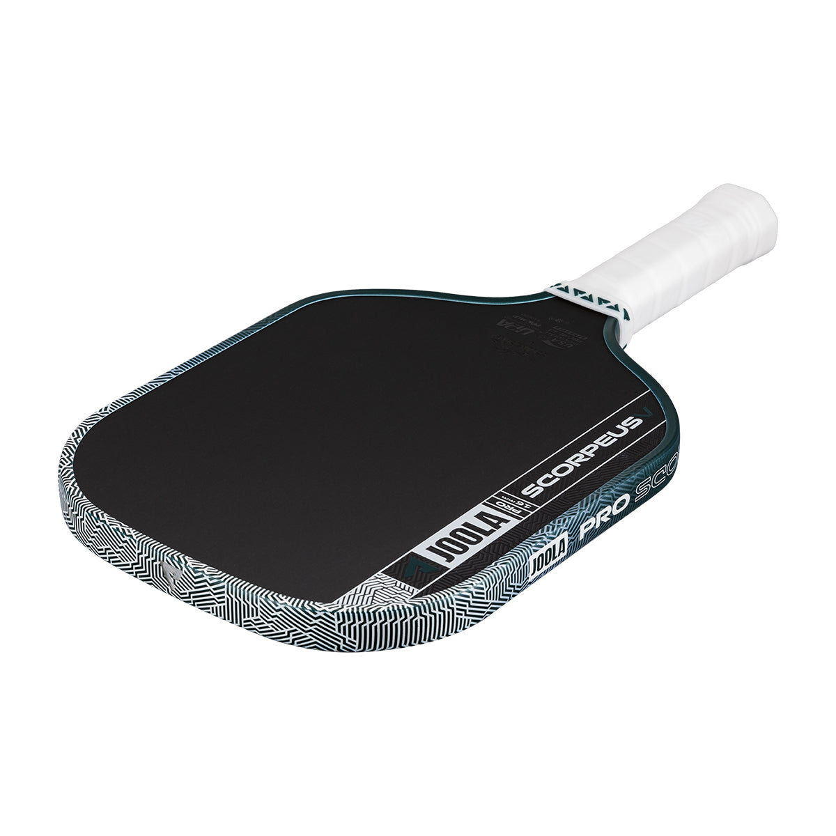 White background, product image of the JOOLA Scorpeus Pro V 16mm pickleball paddle.