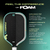 JOOLA infographic for the JOOLA POWER FX, copy talks about the key features of the foam paddle.