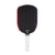 White background, product image of the Agassi x JOOLA Graf Pro pickleball paddle with white handle, black surface and white and red edge guard.