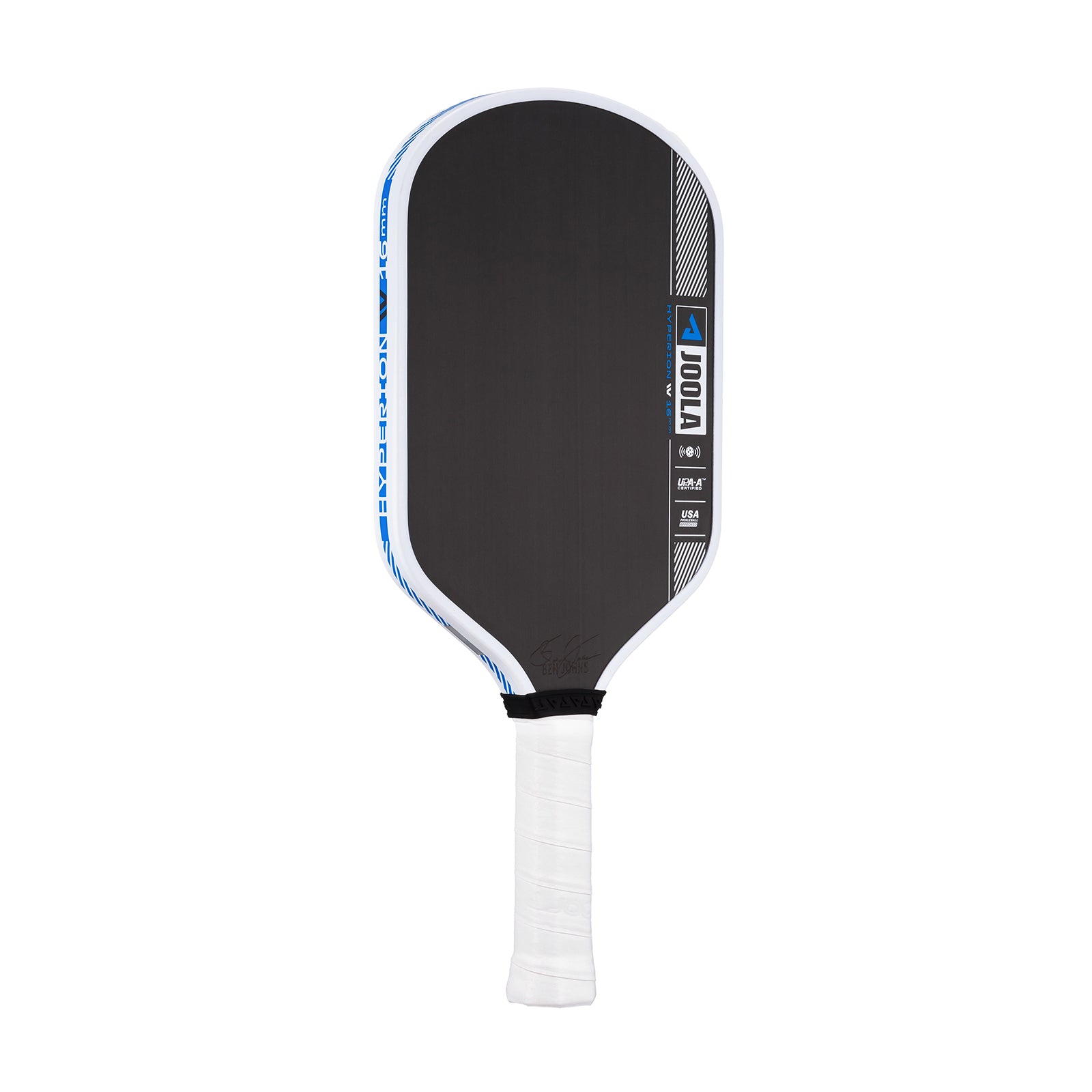 White background, product image of the JOOLA Ben Johns Hyperion Pro IV Pickleball Paddle, 14mm.