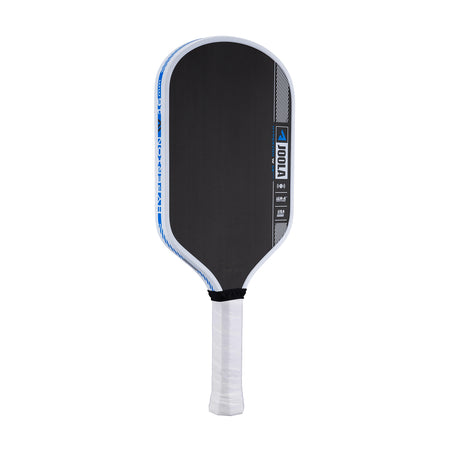 White background, product image showing an angled view of the JOOLA Simone Jardim Hyperion Pro IV Pickleball Paddle.