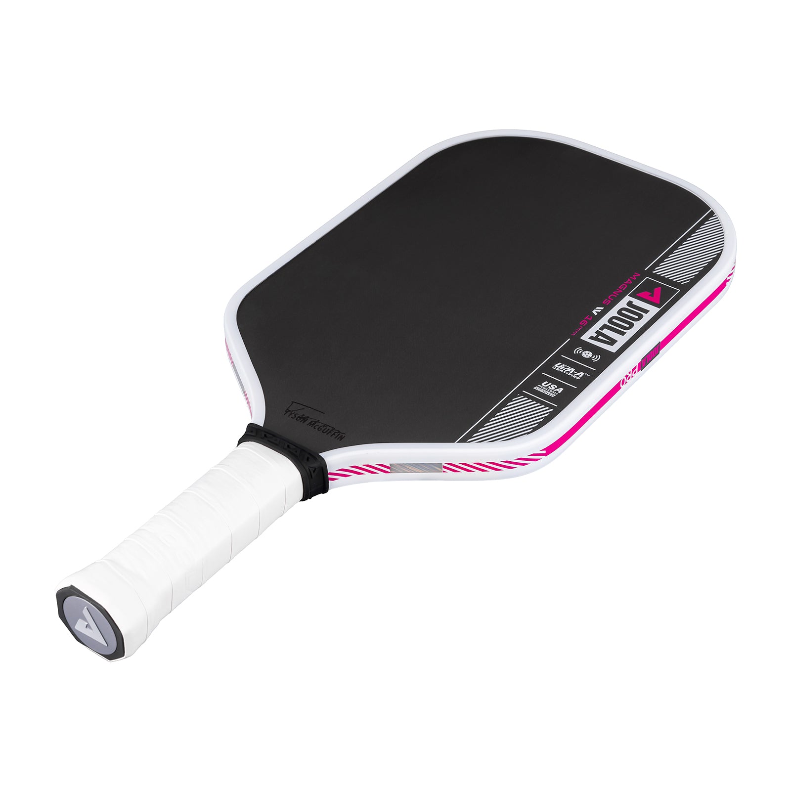 White background, product image of the JOOLA Tyson McGuffin Magnus Pro IV Pickleball Paddle.