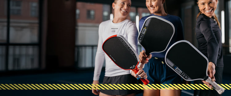 JOOLA Evergreen horizontal banner image showing the JOOLA Pro IV and Agassi Pro paddles.