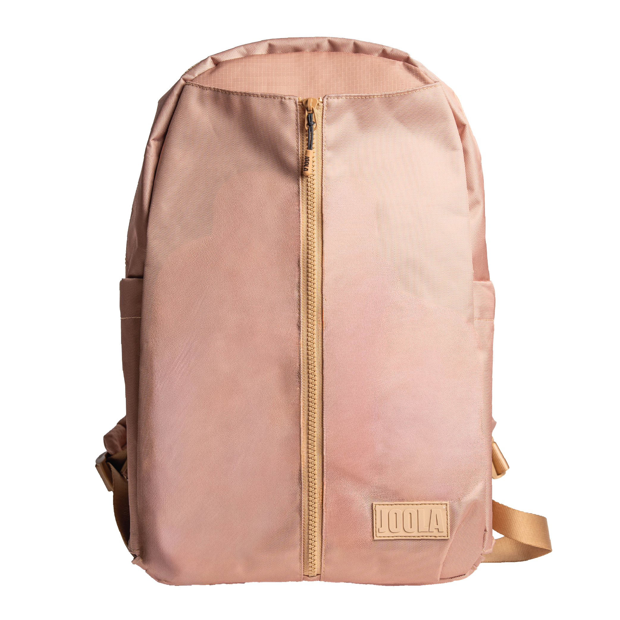 Pink JOOLA Everyday backpack with gold zipper and JOOLA brand logo on a white background