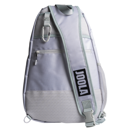 Gray backpack with JOOLA logo on a white background.