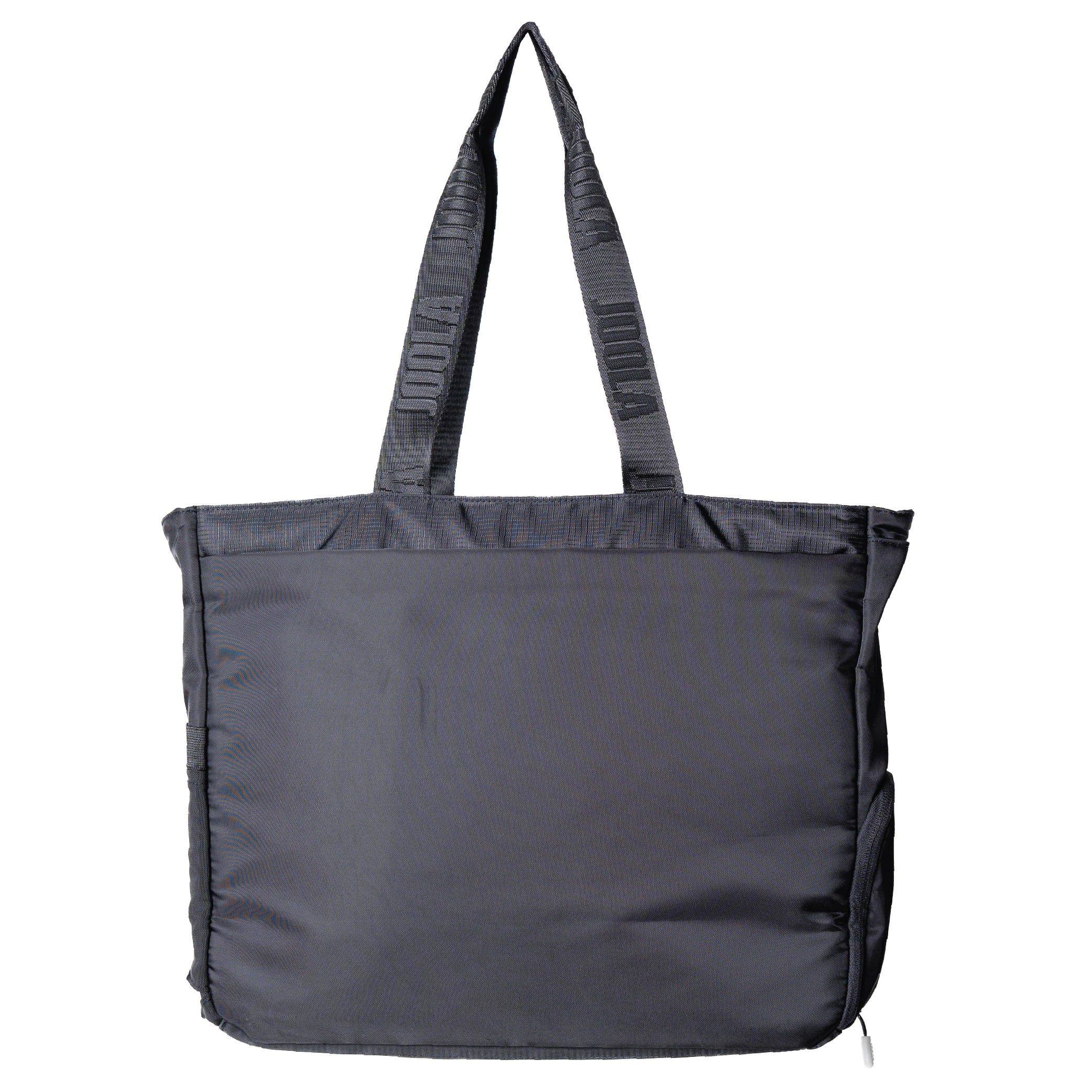 The opposite side of the JOOLA Everyday Tote Bag, black.