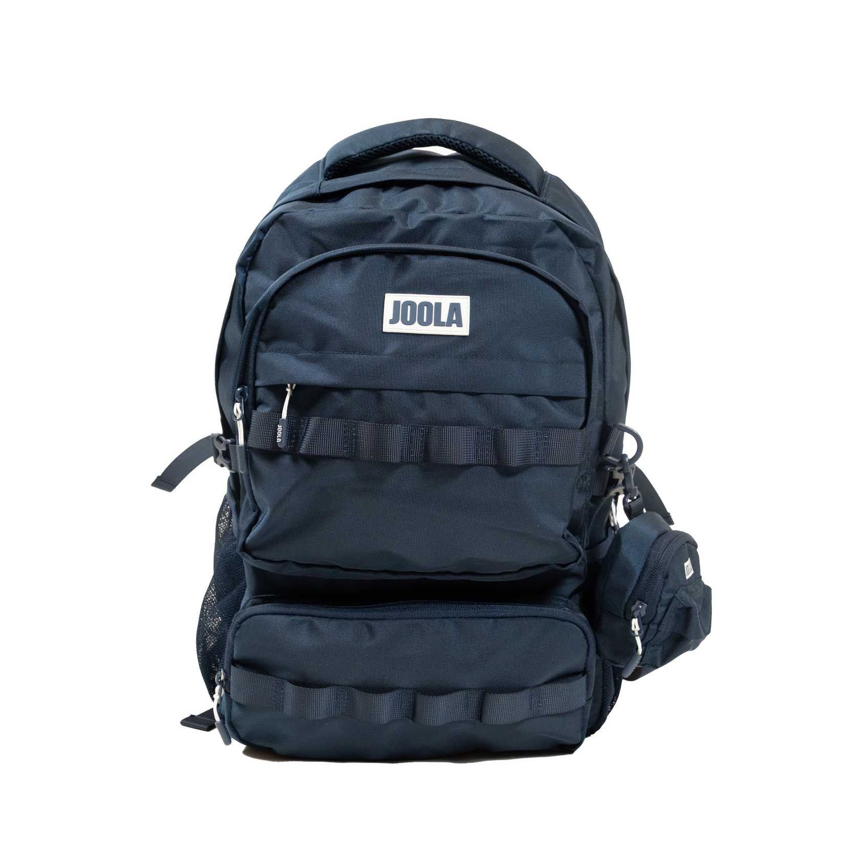 Navy blue Utility backpack with 'JOOLA' branding on a white background