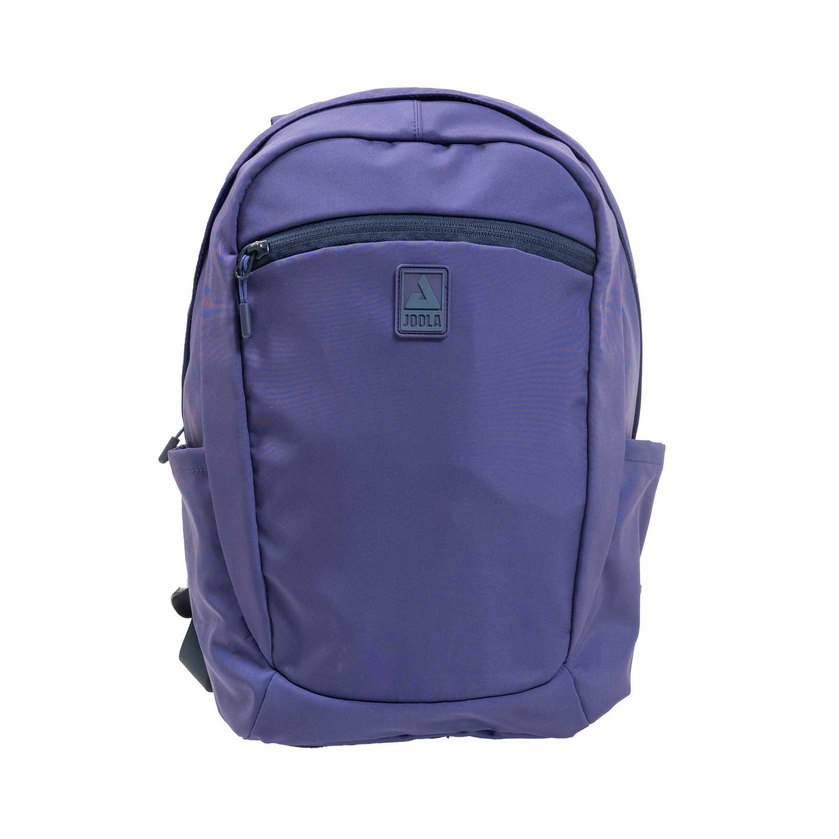 Purple backpack with a visible JOOLA Stacked brand logo on a white background