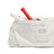 White background, close up image of the JOOLA Ben's Bag duffle with two pickleball paddles in the side pocket.
