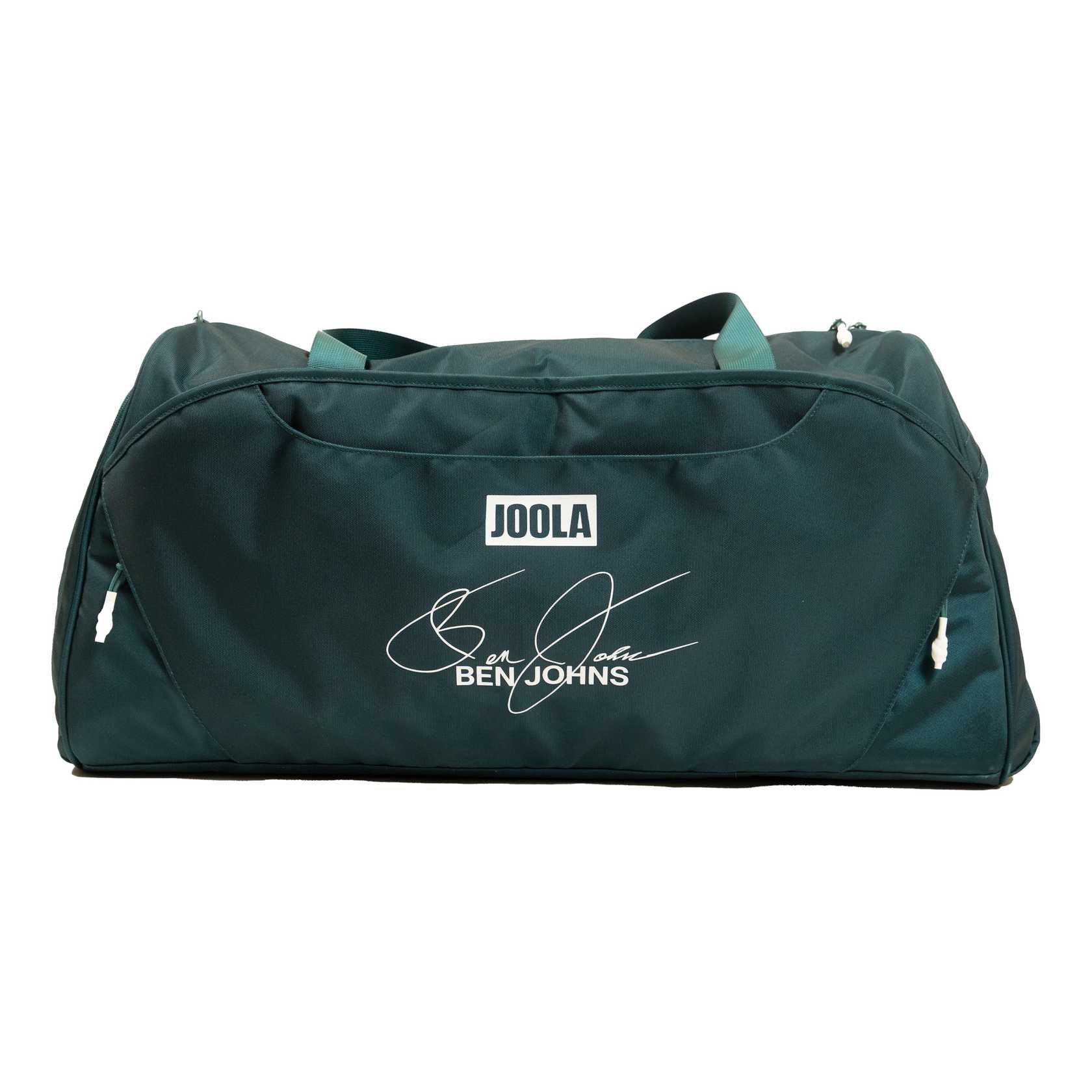 White background, product image of a green JOOLA Ben's Bag duffel bag.
