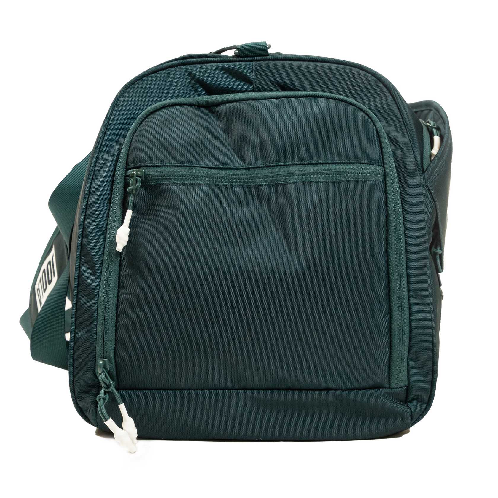 White background, close up image of the JOOLA Ben's Bag Green Duffel bag.