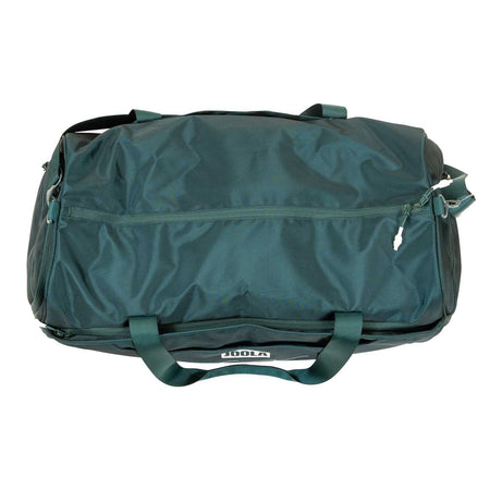 White background, top down view product image of a green JOOLA Ben's Bag duffel bag.
