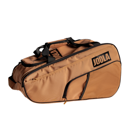 JOOLA latte colored pro pickleball tour bag.
