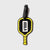 Yellow and black JOOLA Paddle shapped luggage tage.