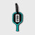 Tourquiose and black JOOLA Paddle shapped luggage tage.