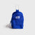 Blue JOOLA Micro bag with carabiner on a light gray background.