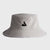 Gray JOOLA Bucket hat with a black trinity logo on a gray background.