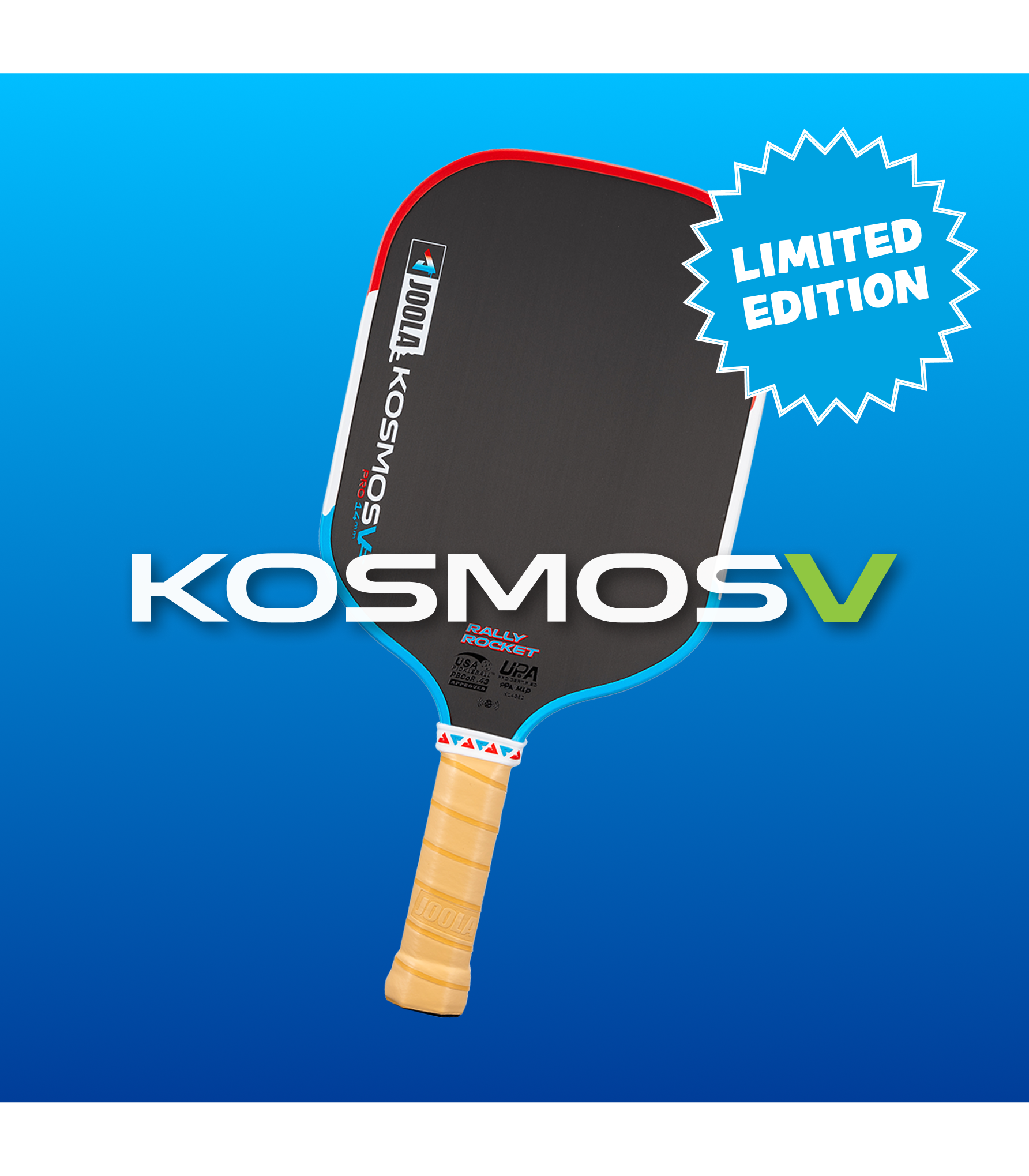 JOOLA Kosmos Pro V Rally Rocket pickleball paddle.