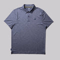 NAVY HEATHER-Men's Club Polo