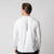 Image showing the back of a JOOLA Men's Court Long Sleeve Shirt, White.