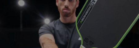 JOOLA Pro V header image with JOOLA Kosmos pickleball paddle.