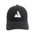 White Background Image: Black hat with JOOLA trinity logo in white. #black