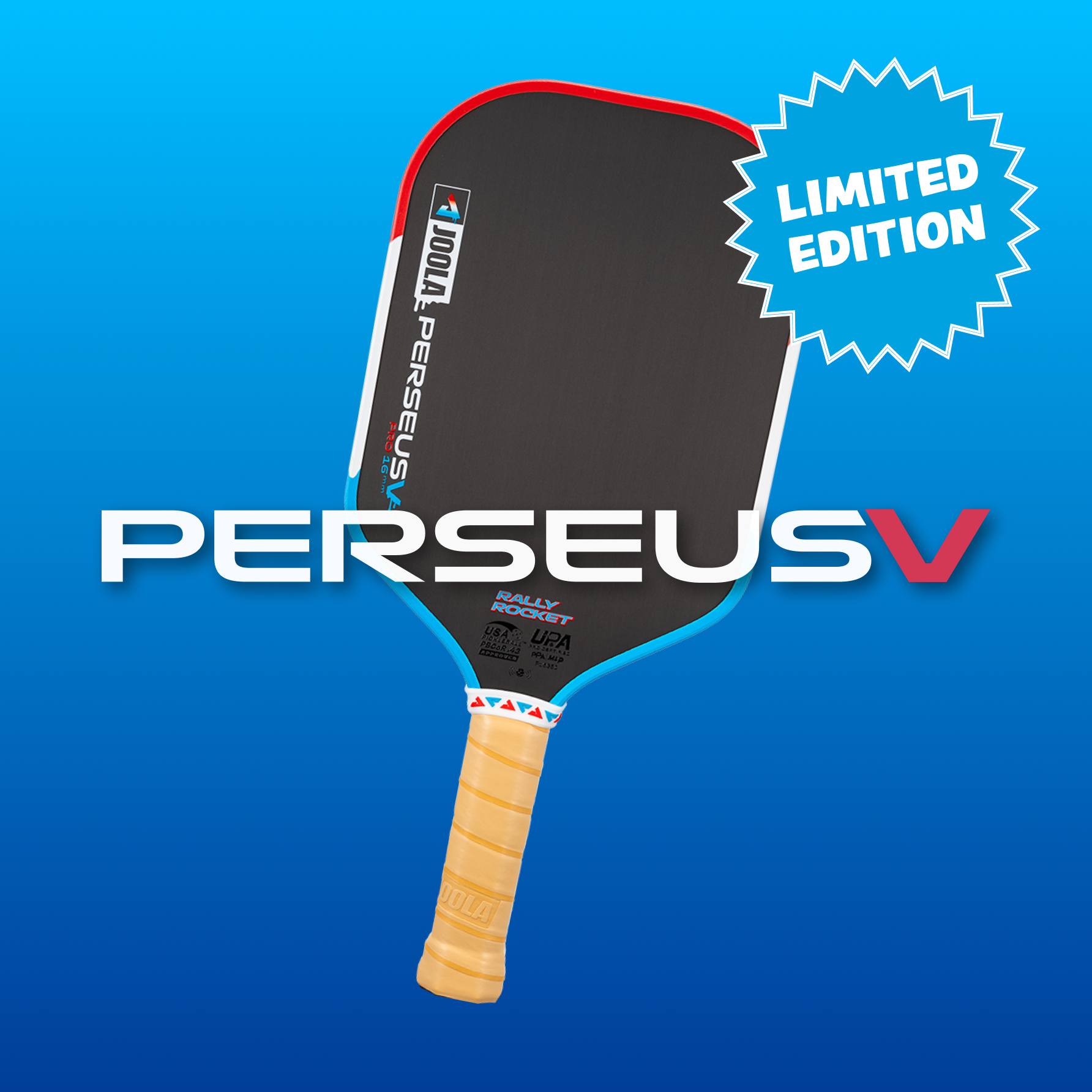 JOOLA Perseus Pro V Rally Rocket pickleball paddle, limited edition.