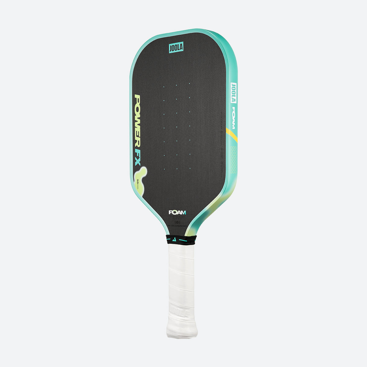 White background, angled view of the JOOLA Perseus POWER FX pickleball paddle.