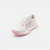 White background, slightly angled view of a pair of JOOLA Women's R4LLy pickleball shoes, pink and white colorway.
