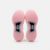 White background, image showing the pink tred and black JOOLA carbon fiber shank on the bottom of a pair of JOOLA Women's R4LLy pickleball shoes, pink and white colorway.