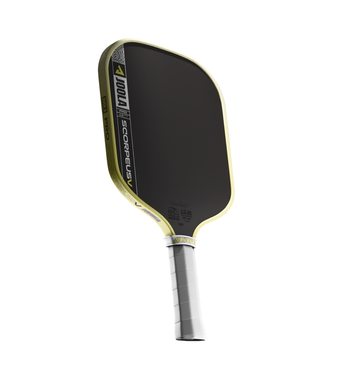 No background, image of the JOOLA Scorpeus Pro V pickleball paddle.