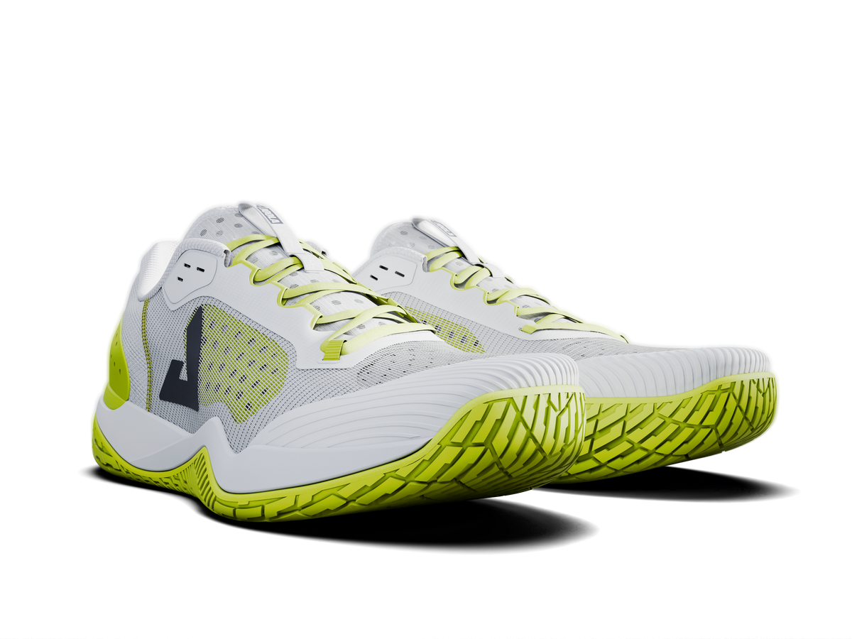 Image showing a JOOLA Lime Green, Black and white pickleball shoe.