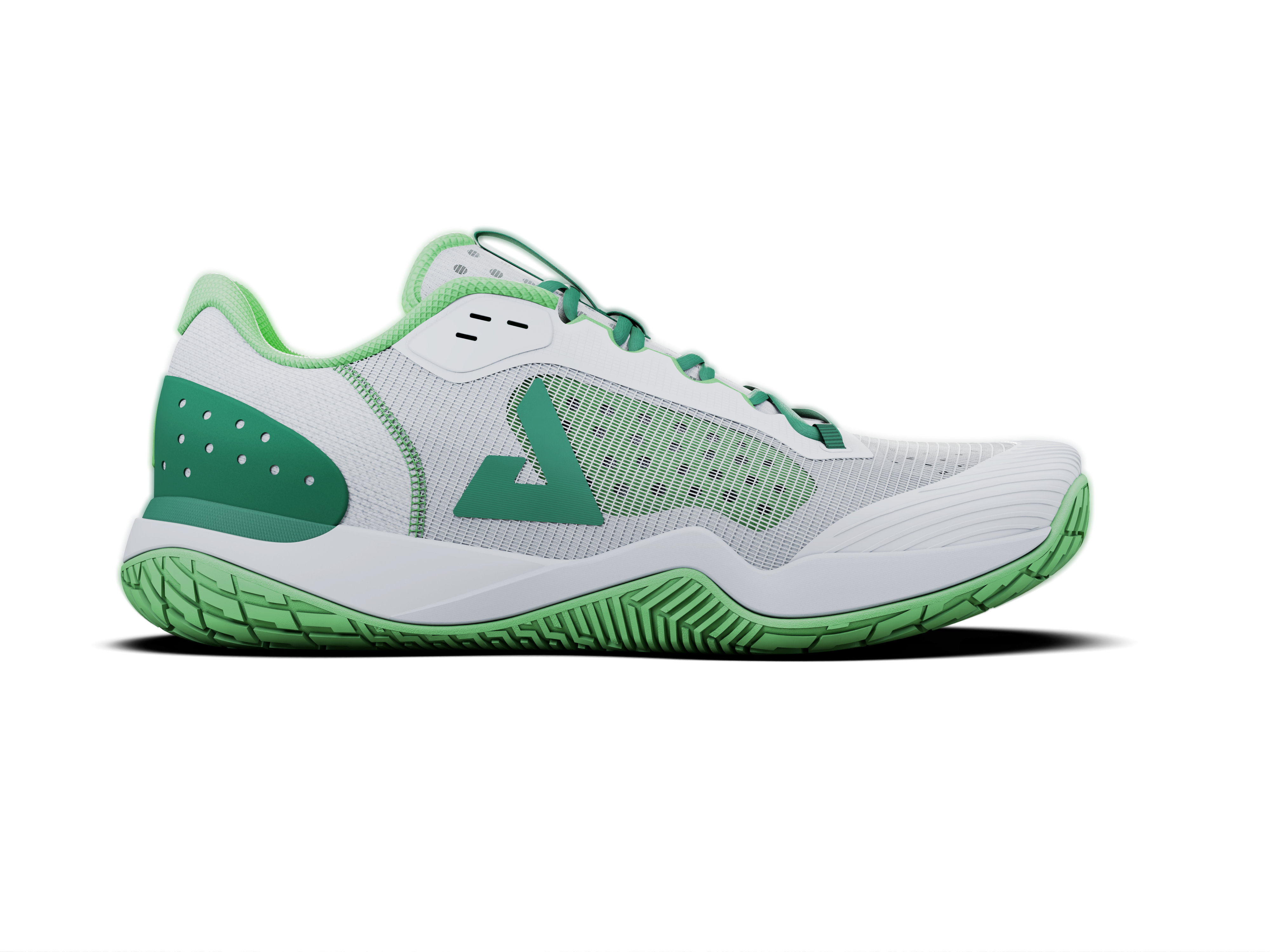 Image of the JOOLA R4LLy green pickleball shoe.