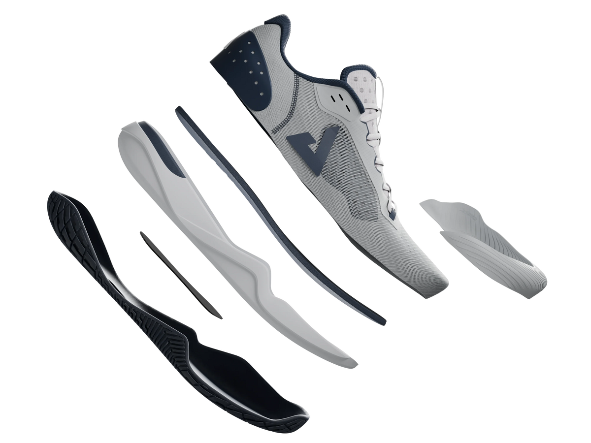 Layered shoe illustration