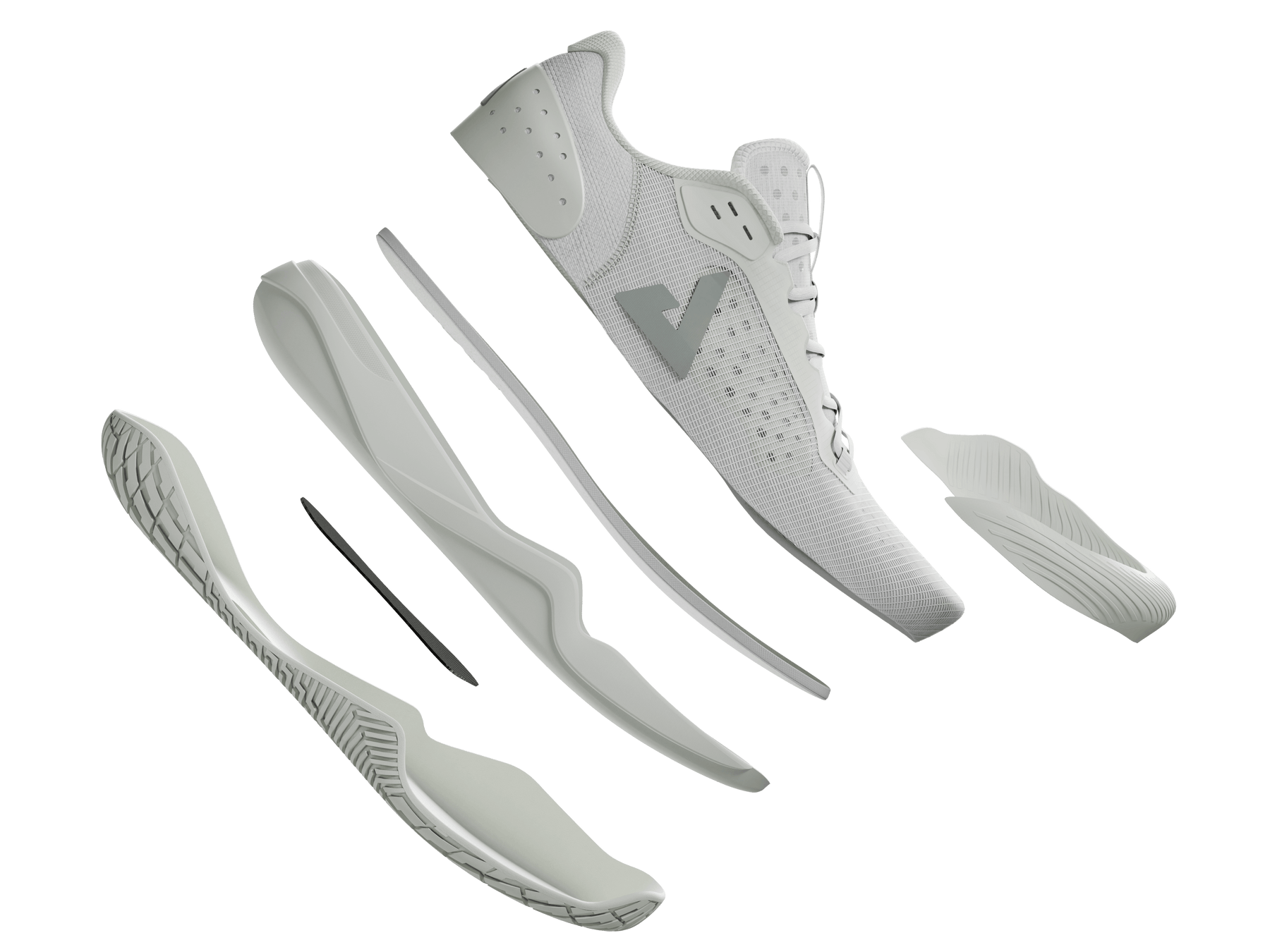 Layered shoe illustration