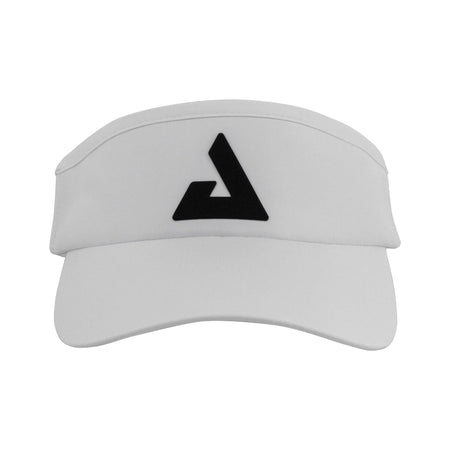 White Background Image: JOOLA Scorpeus Visors in White with black JOOLA Trinity icon on the front #White