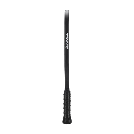 White background, product image showing the black edge guard and black handle on the JOOLA Stratos Pickleball Paddle.