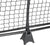 White Background Image: Close up image of the JOOLA symmetry pickleball net, base of net with JOOLA trinity logo.