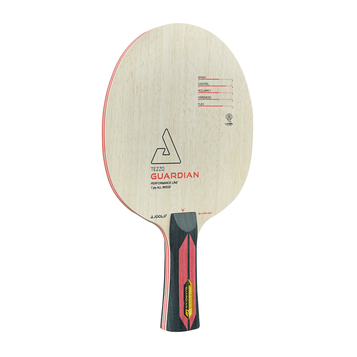 Image: JOOLA Tezzo Guardian Table Tennis Blade, angled view