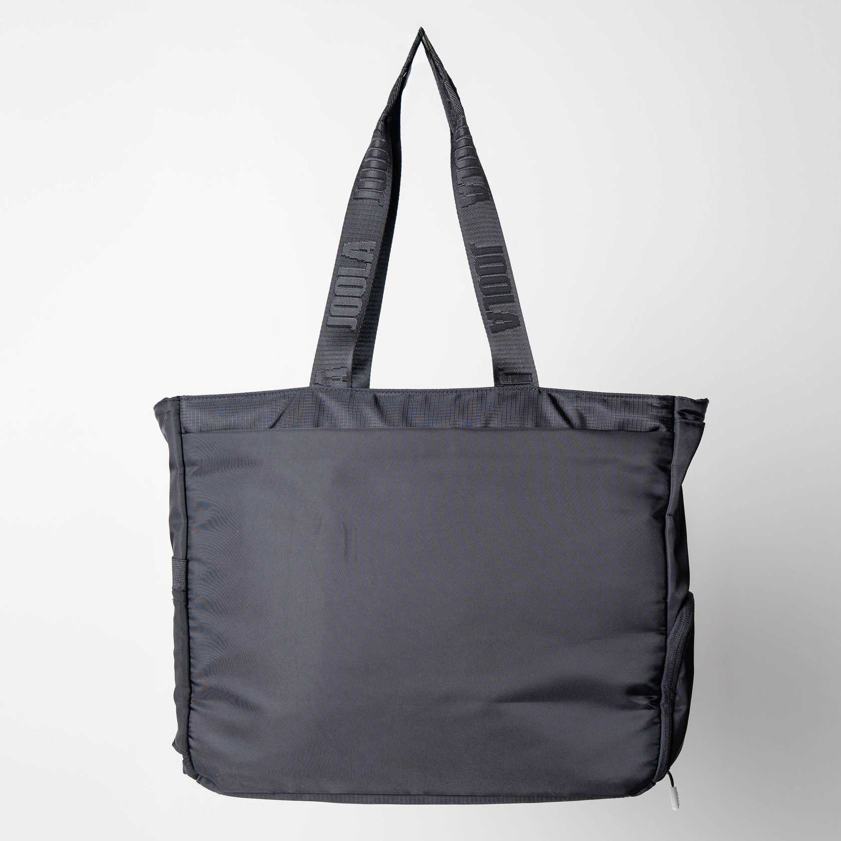 Gray background, image of the JOOLA Tote Bag, Black.