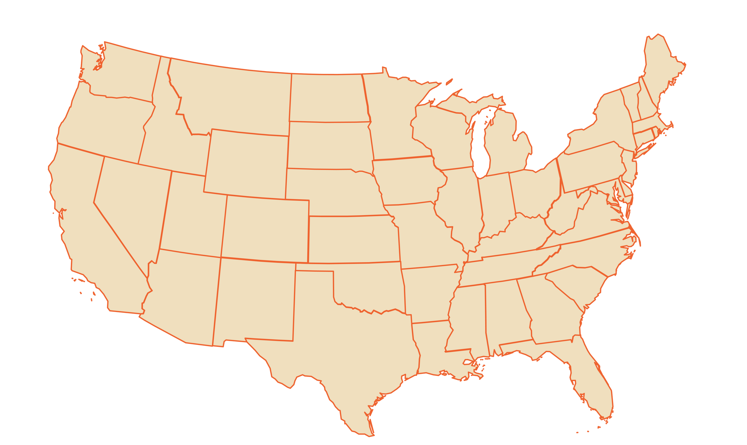 United States tour route map