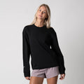 Black-Unisex Fleece Crew