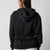 Image showing the back of the JOOLA Unisex Fleece Hoodie, Black.