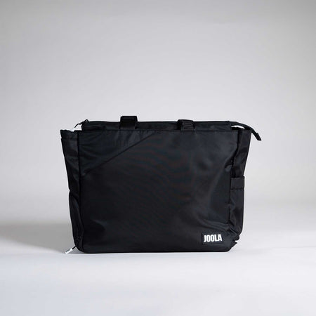 Black bag with 'JOOLA' branding on a gray background