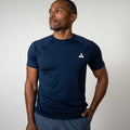 Navy-Men's Court Short Sleeve