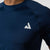 Navy blue athletic shirt with a white JOOLA Trinity logo on a neutral background