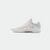 White background, product image showing the inside sole of a JOOLA TT SM4SH table tennis shoe, white and gray.