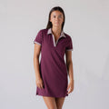 Bordeaux-Women's Club Polo Dress