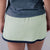 Product image showing a close up of a JOOLA women's club skort. Hushed Mint.